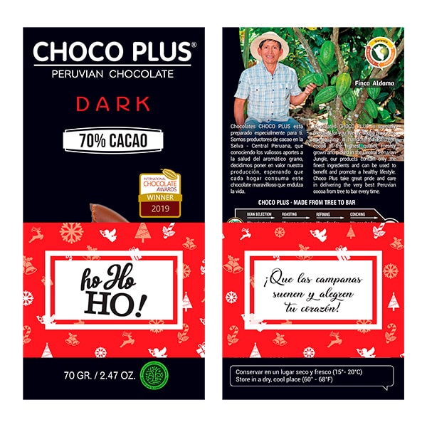 BARRA DARK 70% CACAO 70 G