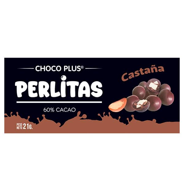 PERLITAS DARK 60% CON CASTAÑA