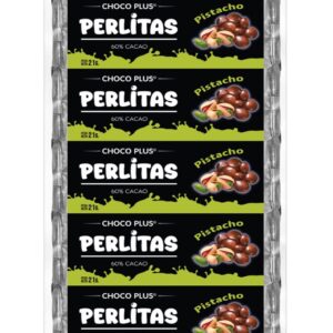 PERLITAS DARK 60% CON PISTACHO Y SAL DE HIMALAYA - Imagen 3