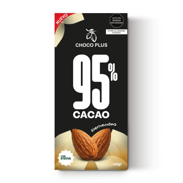 BARRA 95% ALMENDRA STEVIA 45 G
