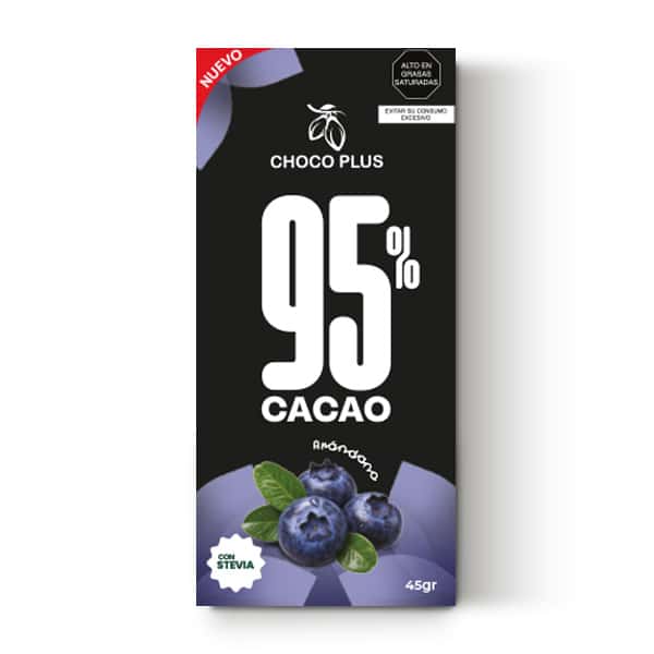 BARRA 95% ARANDANO STEVIA 45 G