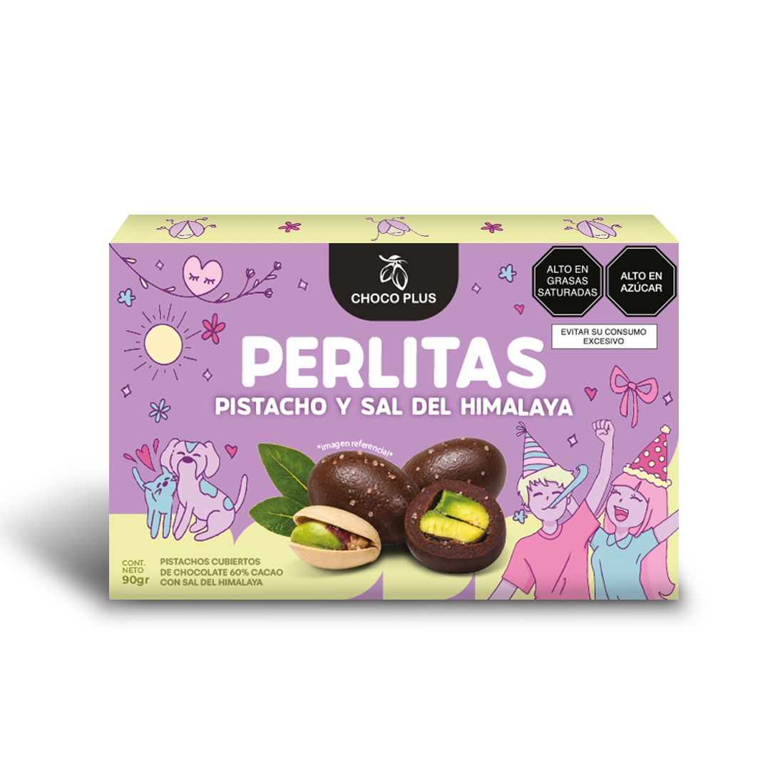 PERLITAS PISTACHO Y SAL DE HIMALAYA CAJA REGALO 90 G