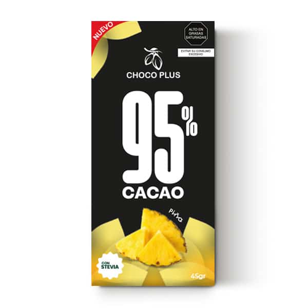 BARRA 95% PIÑA STEVIA 45 G